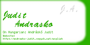 judit andrasko business card